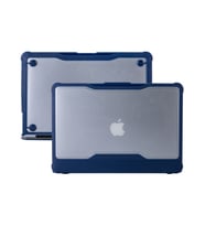 MacBook Air Kılıf HardCase Touch ID A1932 2018/2019 Uyumlu Darbe Emici OutDoorHF (Mavi)