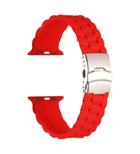 Apple Watch 38mm KRD-72 Silikon Kordon (Kırmızı)