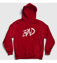 Presmono Unisex Gri Bad XXXTentacion Kapüşonlu Sweatshirt 47191tt (Kırmızı)