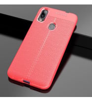 Galaxy A10S Kılıf Zore Niss Deri Desenli Silikon Kılıf (Kırmızı)