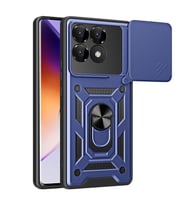 Microsonic Xiaomi Poco F6 Pro Kılıf Impact Resistant Siyah (Lacivert)