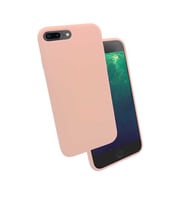 Uyumlu Model Apple iPhone 7 Plus Kılıf Lansman Silk Case (Pembe)