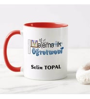 Kişiye Özel Matematik Öğretmeni Kupa Bardak HA20 (Kırmızı)
