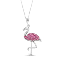 Gümüş Flamingo Kolye - N166901 (Gümüş)