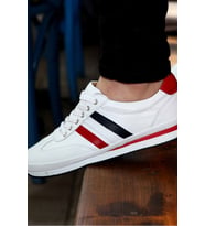 FAST STEP Hakiki Deri Erkek Spor Ayakkabı 856MA1798 (Beyaz)