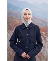 70 X 190 COTTON MONOGRAM DESEN ŞAL - AR 3098 03046 (Gümüş)