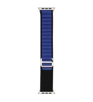 Watch 7 41mm Band-74 Hasır Kordon (Siyah-Mavi)