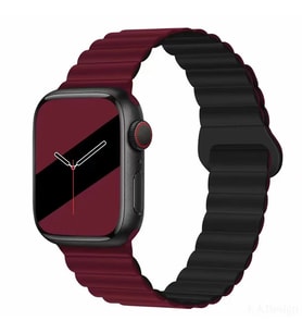 Xiaomi Redmi Watch 5 Active/Lite Amazfit GTR 2E 47mm Pace 1/2 Kordon Double Colo (Kırmızı-Siyah)
