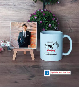Sınıf Öğretmeni Fotoğraflı Dekoratif Taş, Kupa Bardak Beyaz Hediye (Model 1)