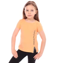 Toontoy Kız Bebek Passion Desing Baskılı Tişört (Oranj)