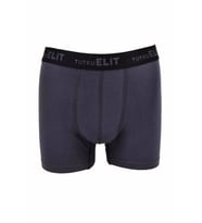 Tutku Elit 3 Adet Siyah Renk Modal Elastan Spor Boxer (Füme)