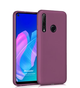 Matte Silicone Huawei P40 Lite E Kılıf (Mor)