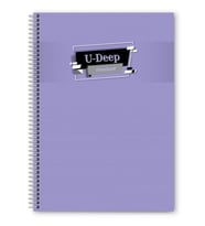 Defter A4 Spiralli 72 Yaprak Çizgili A4 Siparalli Defter Telli Defter 72 Yaprak Çizgili (Lila)