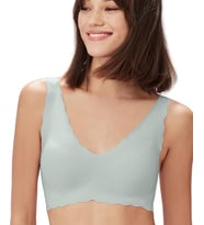 Carla İthal Lazer Kesim Dikişsiz Çıkarılabilir Padli Destekli Rahat Sütyen/Bralet -82 (Su Yeşili)
