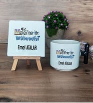 Matematik Mühendisi Hediye Seti Kupa Bardak T Kulplu ve Dekoratif Taş Mühendisler Günü Hediyesi (Model 6)