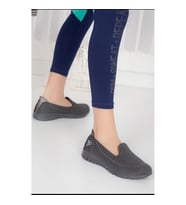 Perormance 03 Kadın Günlük Keten Comfort Ayakkabı (Füme)