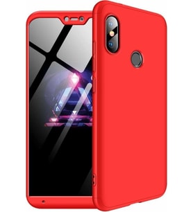 Xiaomi Mi 6X / A2 360 Derece Kaliteli Tam Koruma Ays Kılıf (Kırmızı)