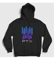 Presmono Unisex Gri Ptx Pentatonix Kapüşonlu Sweatshirt 75417tt (Siyah)