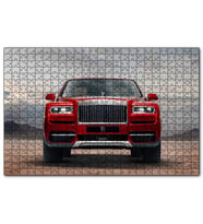 Cakapuzzle Rollsroyce Cullinan Kırmızı Cephe Görseli  Puzzle Yapboz MDF (Ahşap) (500 Parça)