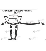Meriç® Chevrolet Cruze Ön Torpido Kaplama (Otm) Maun 9 Parça 2011-2016 (Karbon)