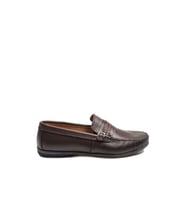 FAST STEP Hakiki Deri Erkek Casual Ayakkabı 585MA204 (KAHVE)