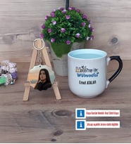 Matematik Mühendisi Kupa Bardak Beyaz ve Fotoğraflı Ahşap Anahtarlık Hediye (Model 10)