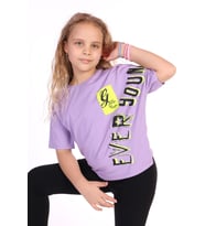 Toontoy Kız Çocuk Ever Young Baskılı Tişört (Yeşil)