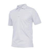 Ghassy Co. Erkek Taktik Polo Yaka Gömlek Hızlı Kuruma Nem Emici Performans Pique Jersey Golf T-shirt (Beyaz)