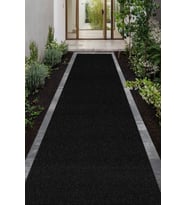 Kıvırcık Paspas Apartman Giriş Paspas Bina Paspası Su Emici Paspas Kaydırmaz Paspas Büyük Paspas (Siyah)