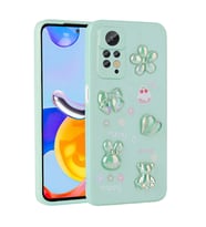 Xiaomi Redmi Note 12 Pro 4G Kılıf Kabartma Figürlü Parlak Toys Silikon Kılıf (Açık Yeşil)