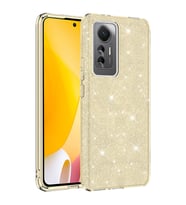 Xiaomi Mi 12 Lite Kılıf Zore Shining Simli Silikon Kılıf (Gold)