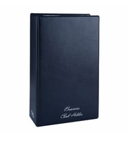 KARTVİZİT ALBÜMÜ 4 SIRALI 400 KARTLIK 16,5X26,5 CM (Lacivert)