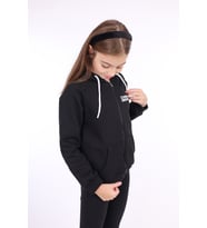 Toontoy Kız Çocuk Baskılı Hırka (Siyah)