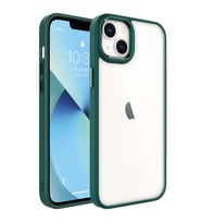 Apple iPhone 14 Plus Kılıf Zore Krom Kılıf (Koyu Yeşil)