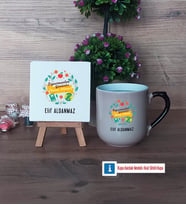 Öğretmenler Günü Hediyesi Dekoratif Taş, Kupa Bardak Kırmızı Hediye (Model 9)