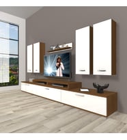 Decoraktiv Ekoflex 8d Slm Tv Ünitesi Tv Sehpası (Beyaz - Kahverengi)