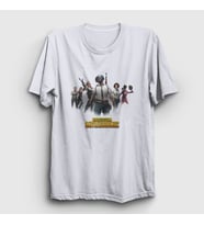 Presmono Unisex Sarı Team Pubg T-Shirt 30590tt (Beyaz)