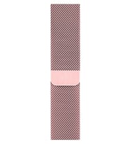 Watch 6/7/8/Ultra Uyumlu Şık Tasarımlı 41-45 mm Metal Milano Loop Akıllı Saat Kordonu (Pembe)