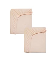 2 Adet 70 x 120 x 20 cm Anne Yanı Lastikli Penye Kumaş Bebek Çarşafı (Yavruağzı)