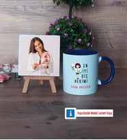 En İyi Diş Hekimi Fotoğraflı Dekoratif Taş, Kupa Bardak Beyaz Hediye (Model 3)