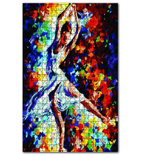 Cakapuzzle Paint Kadın Dansı Görseli Puzzle Yapboz MDF (Ahşap) (255 Parça)