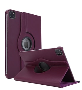 Apple İpad Pro 11'' 2020 2.Nesil Kılıf, (A2228-A2068-A2230) 360 Rotating Stand Deri (Mor)