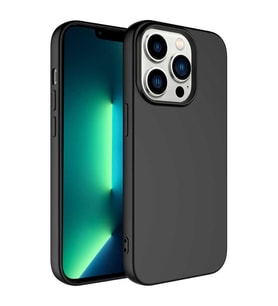 Apple iPhone 14 Pro Kılıf Özel Orijinal Lansman Serisi, İçi Kadife, Pürüzsüz Yumuşak ve Mat TPU Silikon (Siyah)