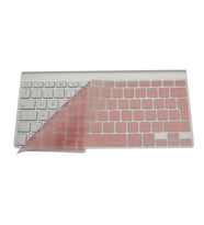 Apple Magic Keyboard 1 Klavye Koruyucu Türkçe Baskı Silikon Klavye Koruyucu (Kahverengi Açık)