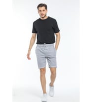 Süperlife Erkek Regular Fit Duble Paça Şort SPR21Y51 (Grimelanj)