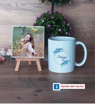 İsme Özel Doğum Günü Hediyesi Fotoğraflı Dekoratif Taş, Kupa Bardak Beyaz Hediye (Model 1)