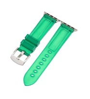 BİPOWER Apple Watch 38-40mm KRD-23 Transparent Kordon (Açık Yeşil)