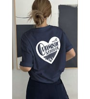 Unisex Optimistic Baskılı Tasarım Tshirt (Lacivert)