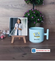 Doktor Fotoğraflı Dekoratif Taş, Kupa Bardak Beyaz Hediye (Model 12)