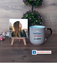 Sosyal Bilgiler Öğretmeni Fotoğraflı Dekoratif Taş, Kupa Bardak Beyaz Hediye Öğretmenler Günü Hediyesi (Model 10)